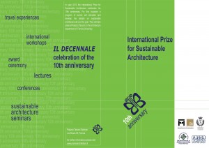 International Prize for Sustainable Architecture - X competition 2013