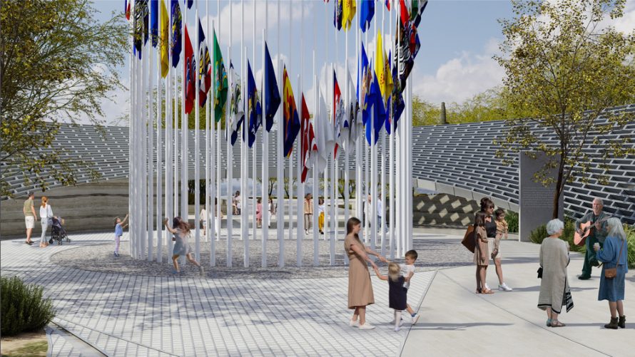 A Ribbon in the Sand in Las Vegas