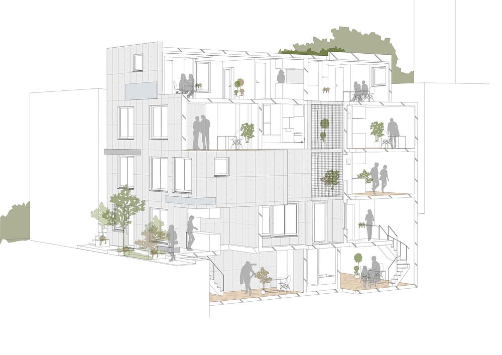 Escenario Hanabusayama Housing by Ryuichi Sasaki Architecture