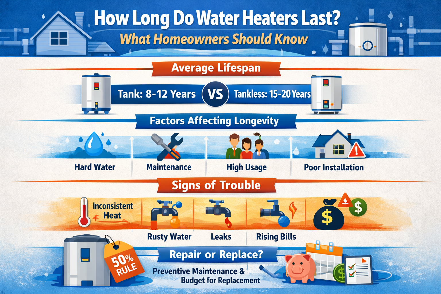 How Long Do Water Heaters Last?