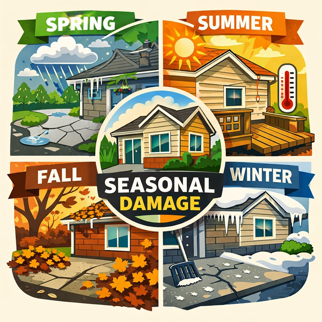 Seasonal damage to your home