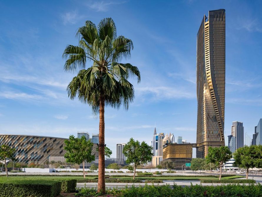 Wasl Tower Completes with Ceramic Facade