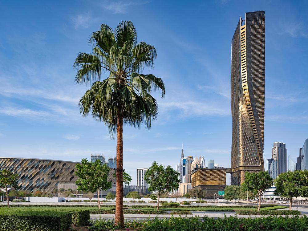 Wasl Tower Completes with Ceramic Facade