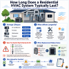 How long does a HVAC system last?