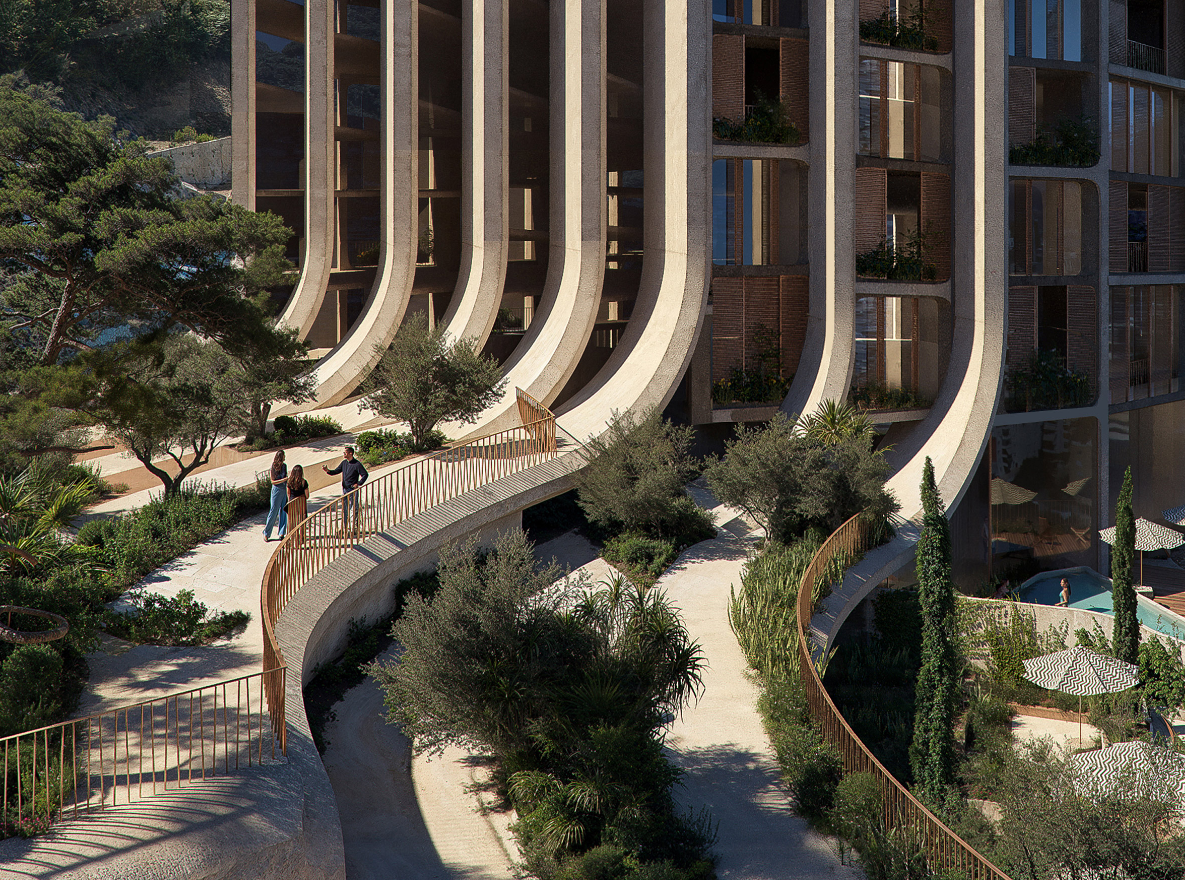 ZHA Reveals Nest and Cascades in Tirana
