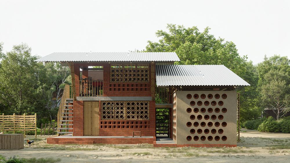 Xinyun Li Designs a Low-Cost Home in Modonpur