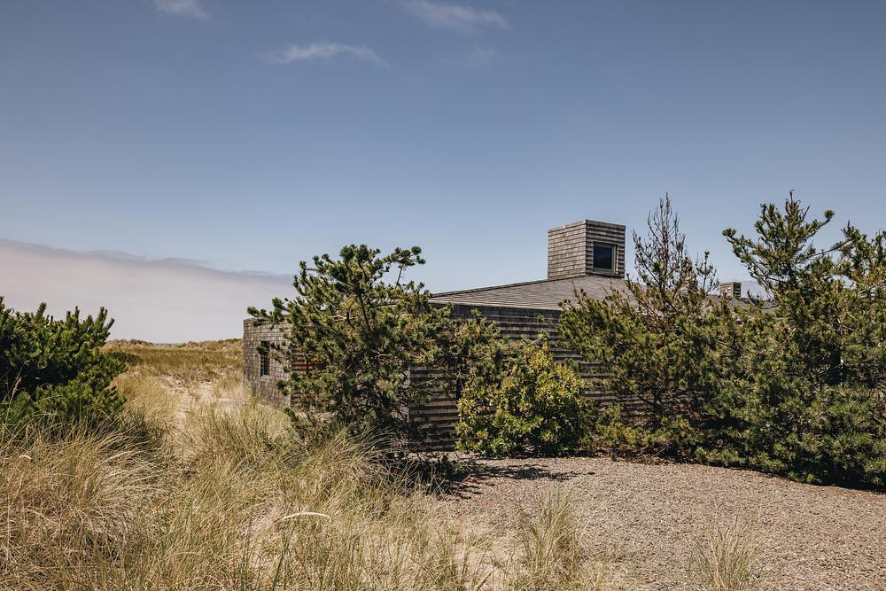 Cedar-Clad Dune House Centers on a Skylit Court