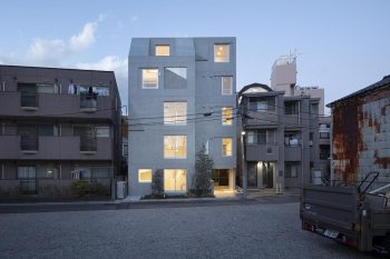 SHIN NAKANO Trapezoidal Reflects Tokyo's Terrain