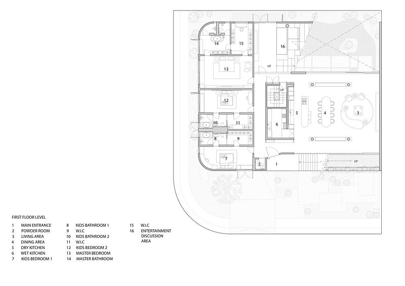 Split Mass Residence Opens Up Through Layered Massing