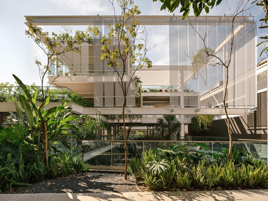 1. Ibira Work Connects Office Life with Urban Nature