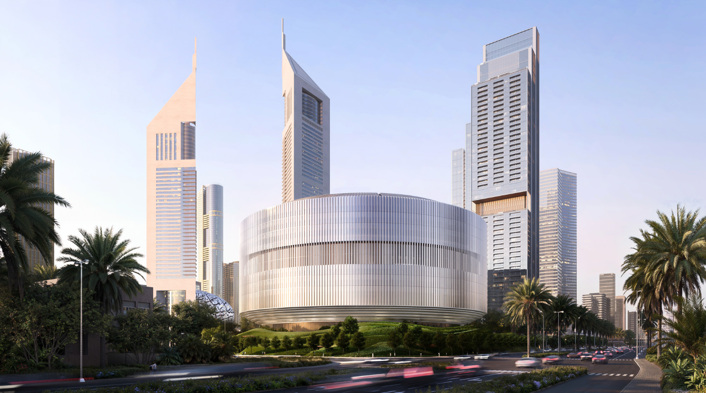 Dubai Holding HQ by SOM Centers Work Around Gardens