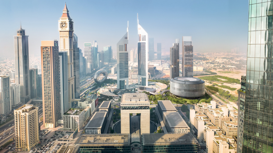 Dubai Holding HQ by SOM Centers Work Around Gardens