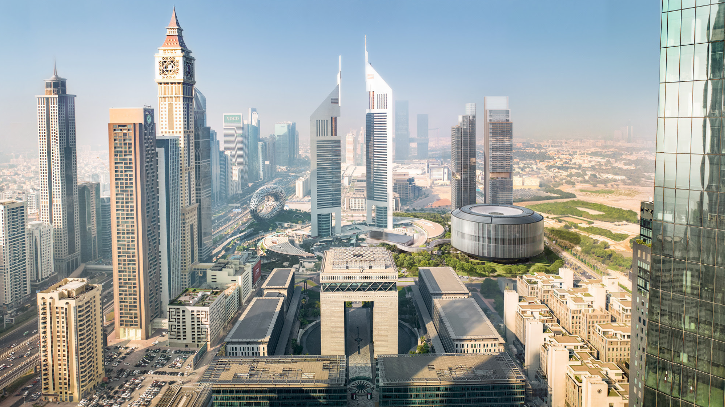 Dubai Holding HQ by SOM Centers Work Around Gardens