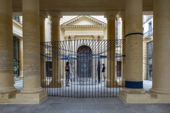 Teisser installation in a historic courtyard during FAV 2026, illustrating the festival setting