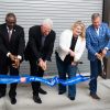 Four participants cut the ribbon at the Autodesk Design and Make Laboratory at the University of Florida